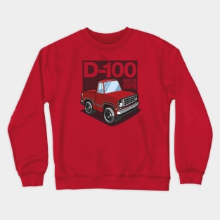 D100 - 1976 (Bright Red) Crewneck Sweatshirt
